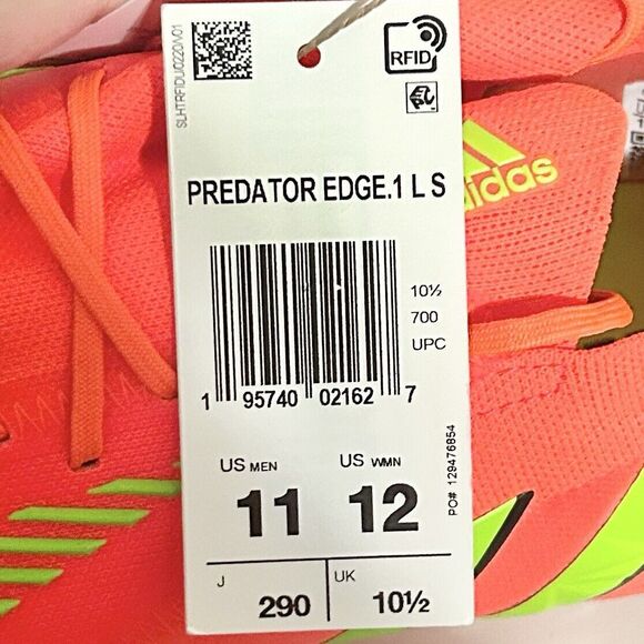 Adidas Predator Edge.1 Low SG “Game Data Pack” Men’s Size 11 Soccer Cleats - Picture 8 of 8